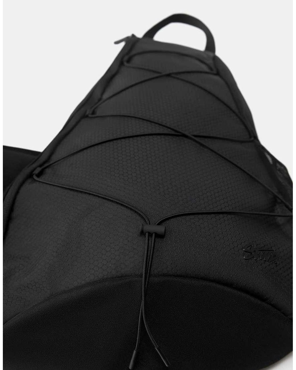 Pull&Bear Black Cross-Body Backpack for men