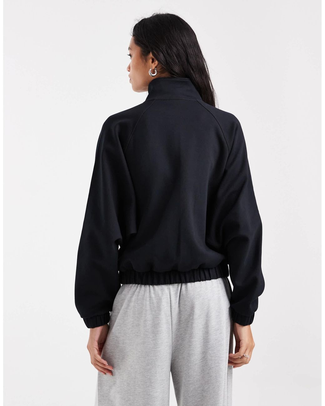 ASOS Blue Interlock Zip Through Track Top