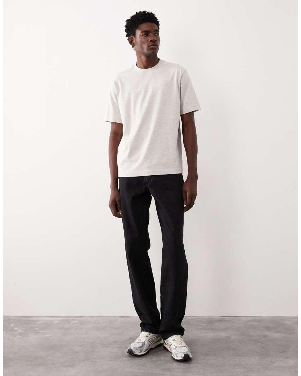 ASOS COLLECTIVE White Regular Heavyweight T-shirt for men