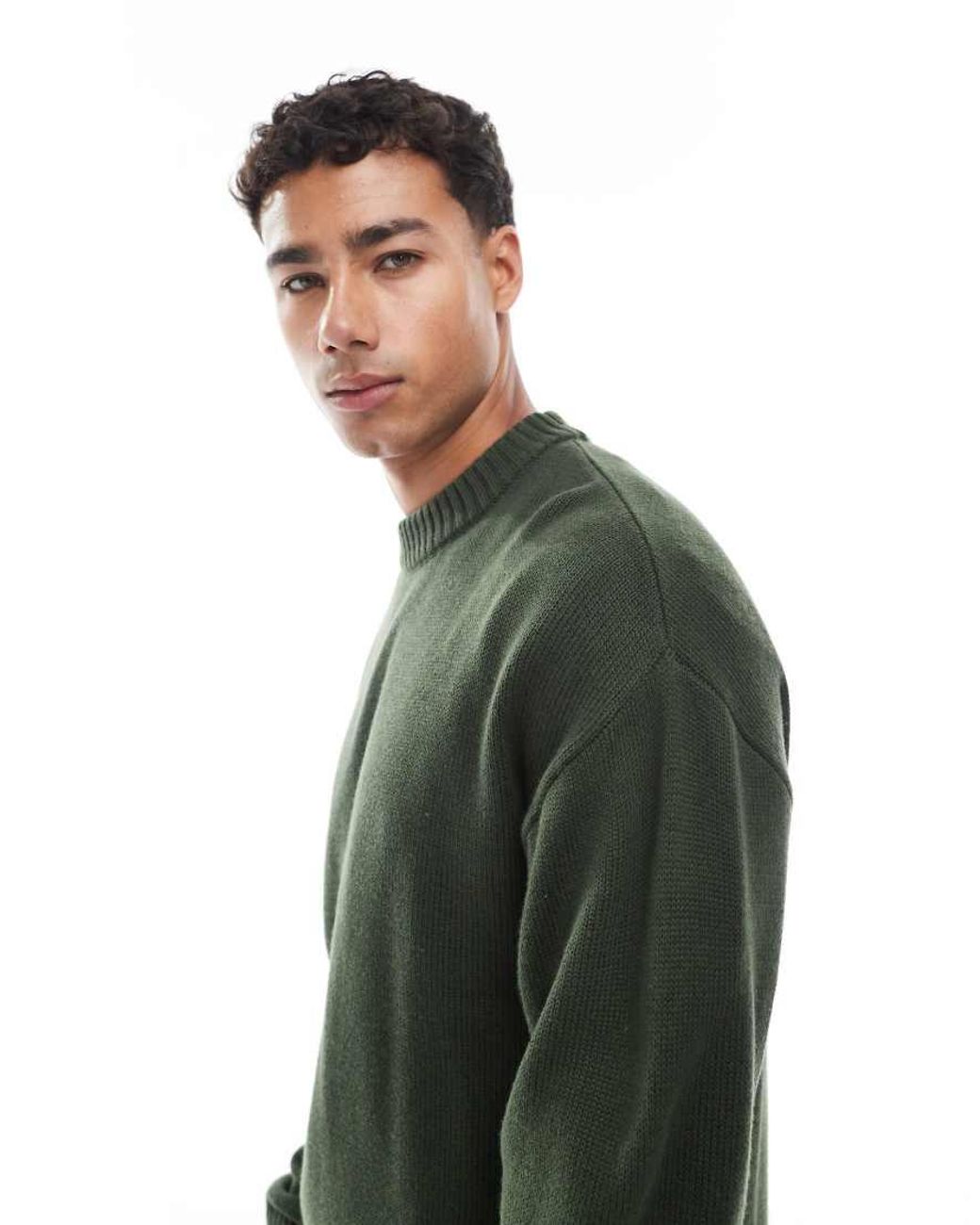 Jack & Jones Oversized Trui in het Green voor heren