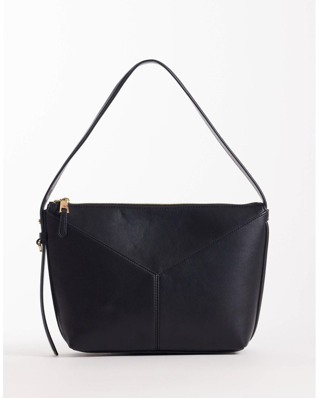 Mango Blue Structured Shoulder Bag