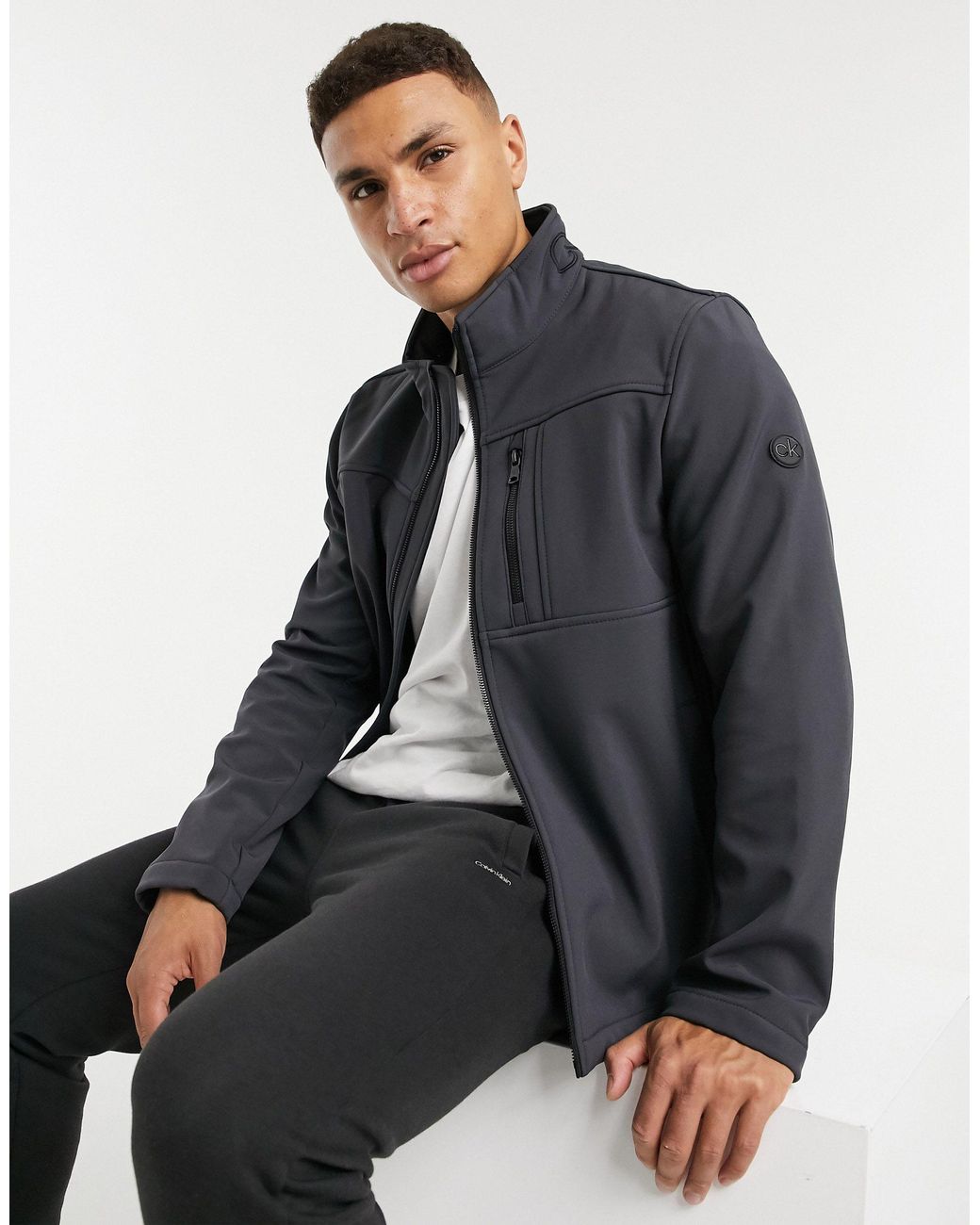 calvin klein soft shell jacket