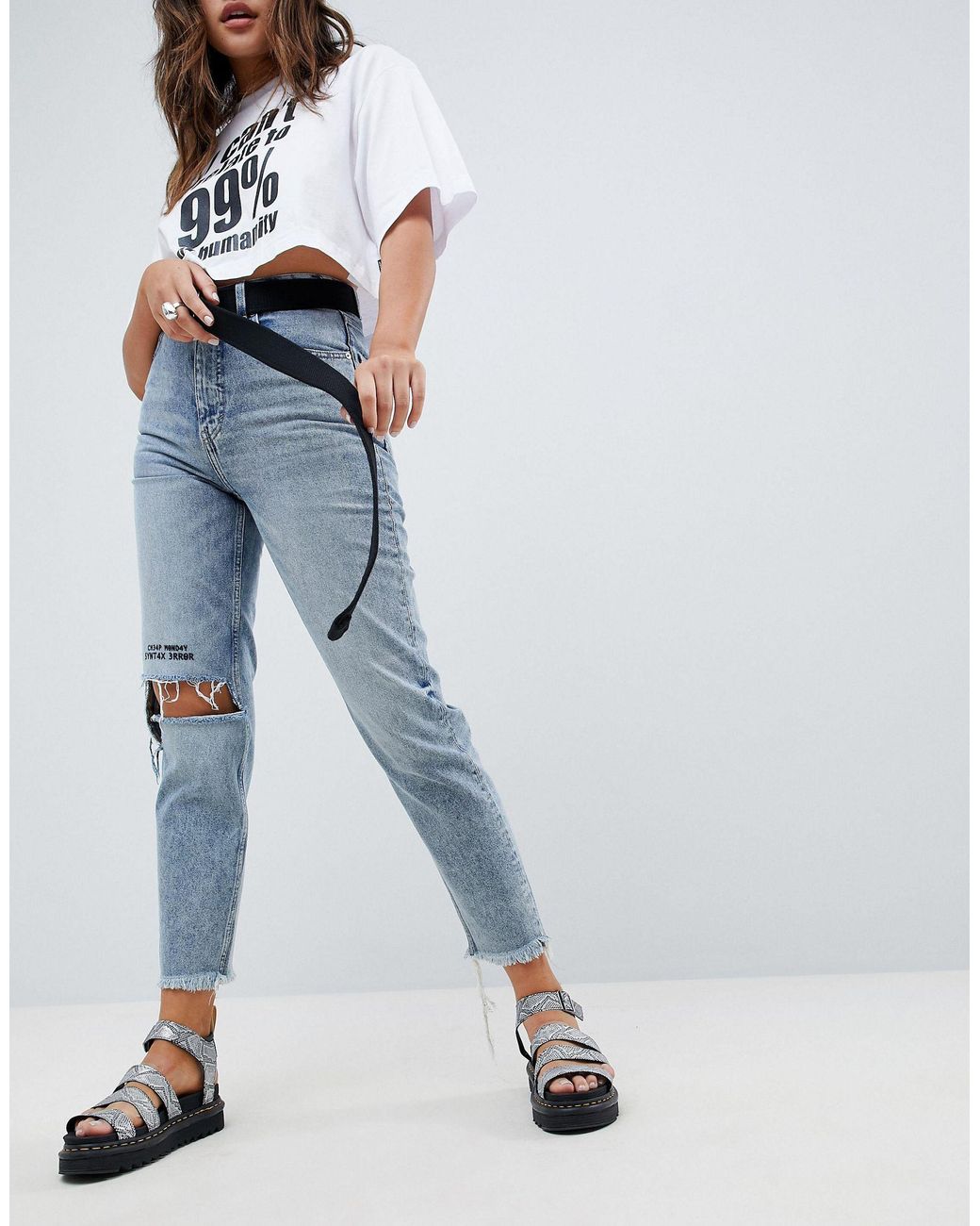 Cheap Monday Donna Mom Jean in Blue | Lyst