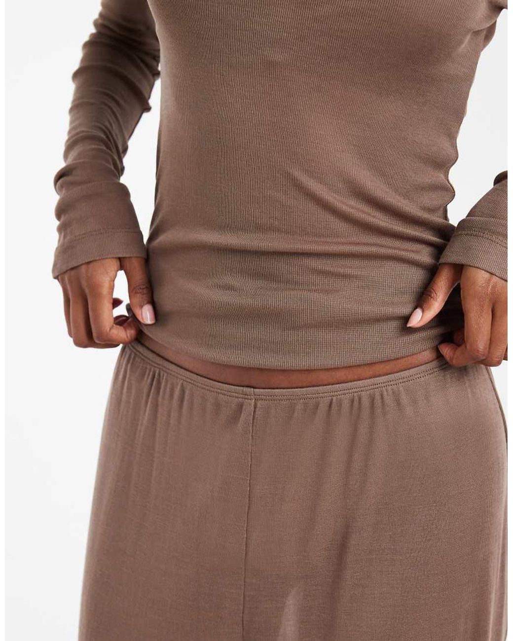 ASOS Natural Lounge Semi Sheer Balloon Trouser