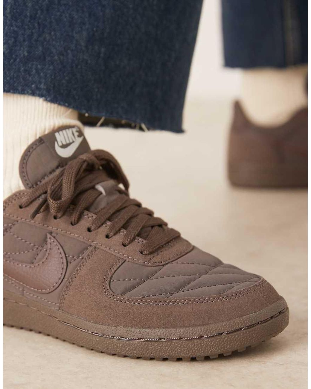 Nike Gray Field General Quilted Trainers