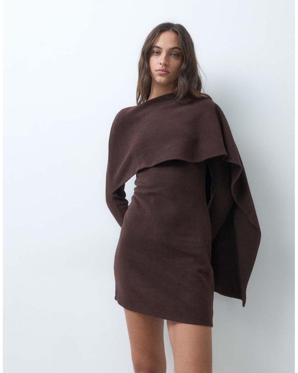 ASOS White Supersoft Elevated Scarf Mini Dress