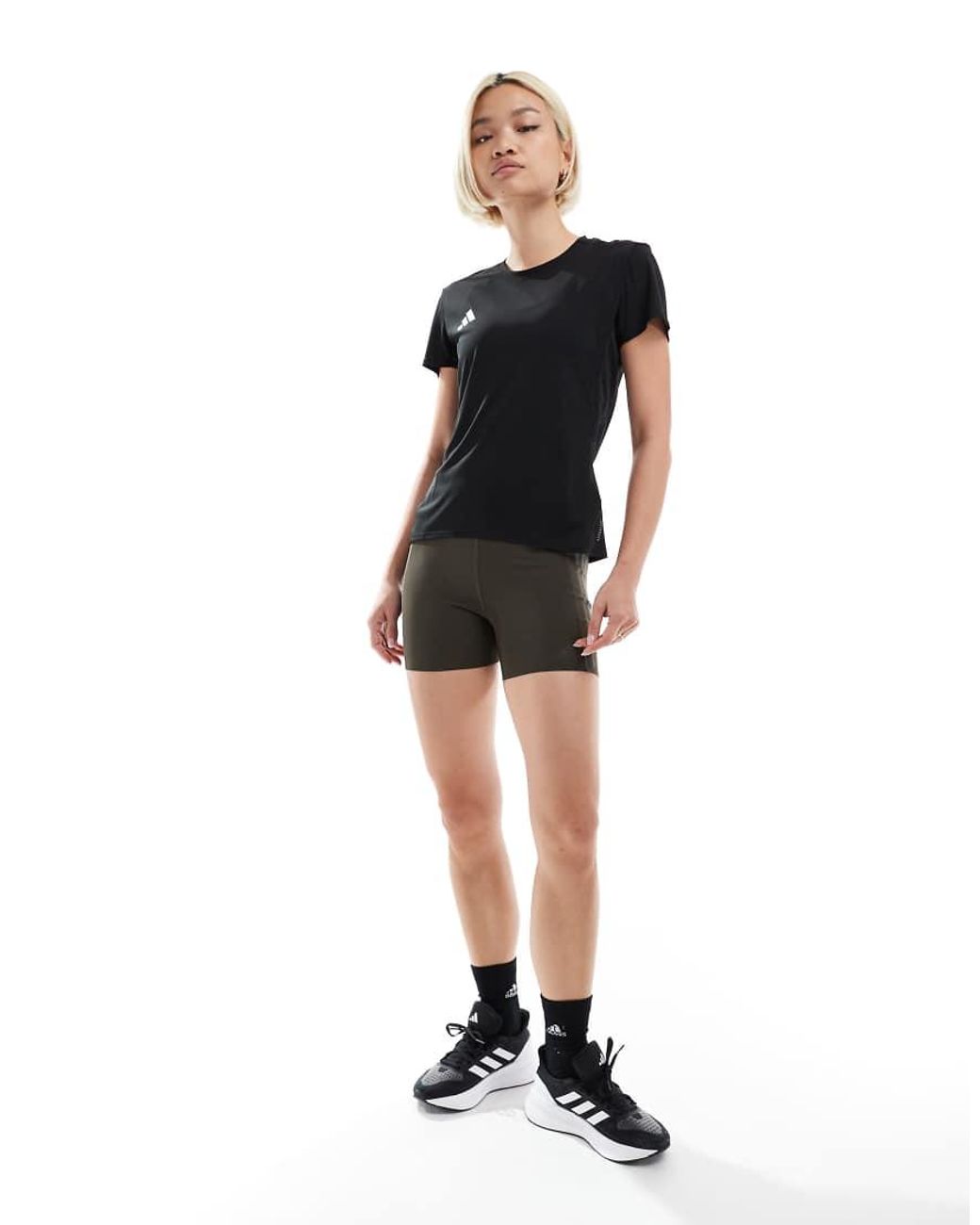 Adidas Originals Black Adidas Running Adizero T-shirt