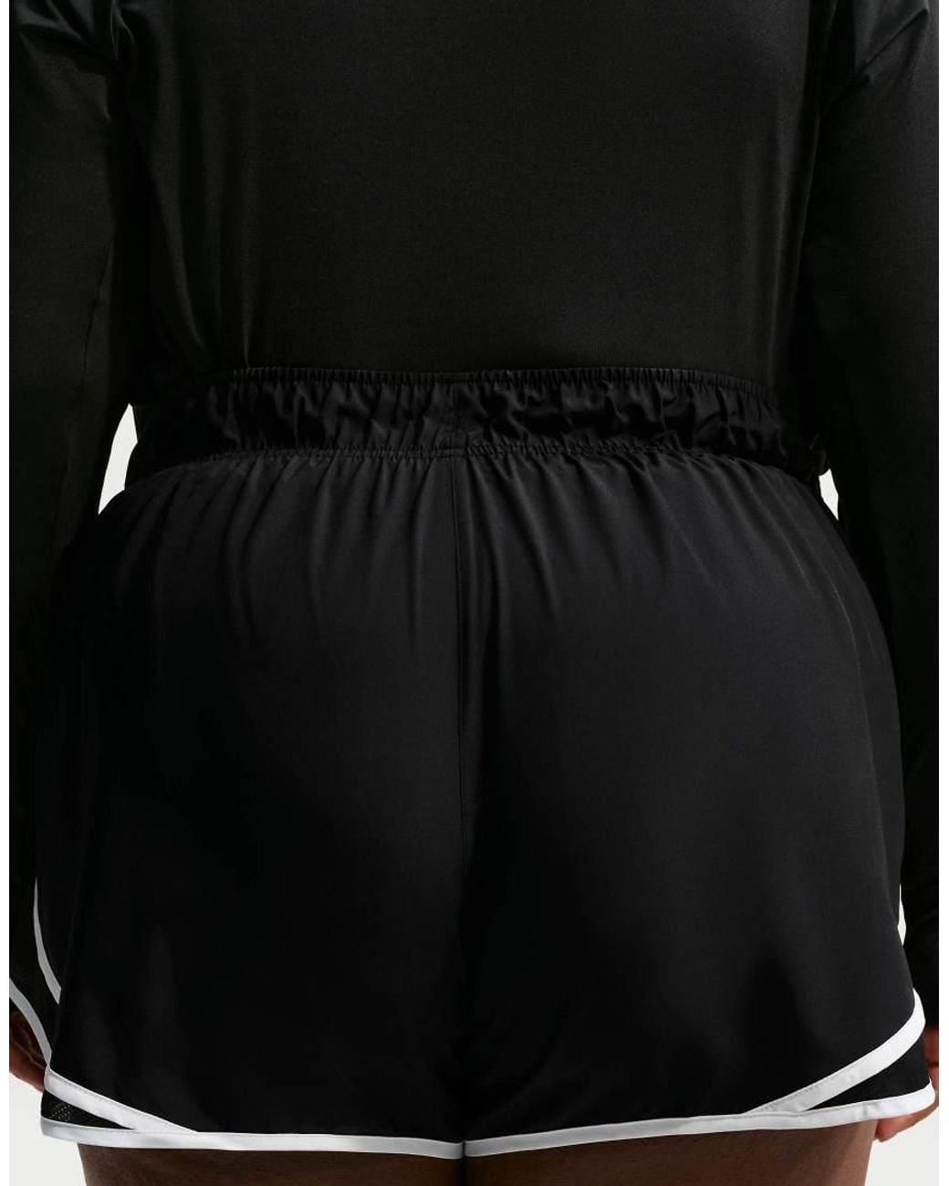 Nike Black Tempo Dri-fit Mid-rise 3-inch Brief-lined Shorts