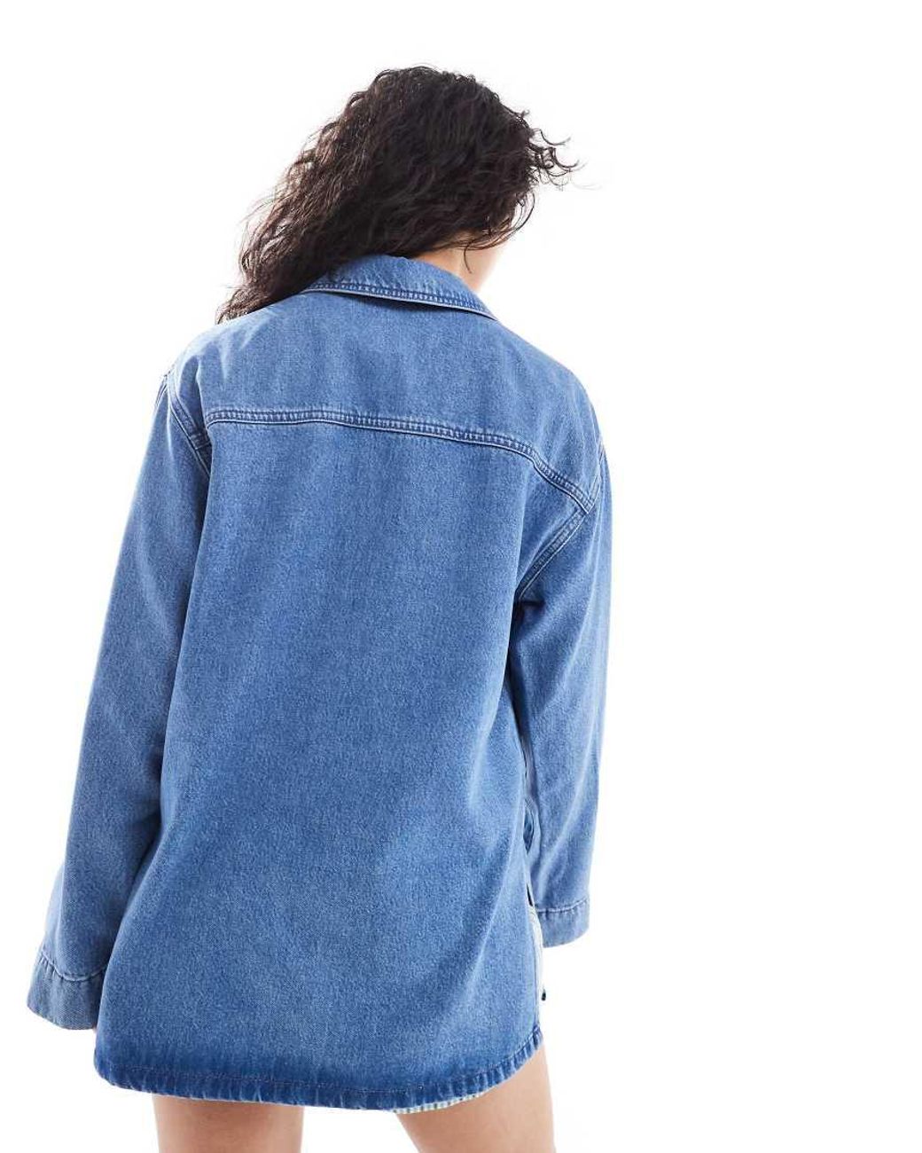 ASOS Blue Denim Rugby Top