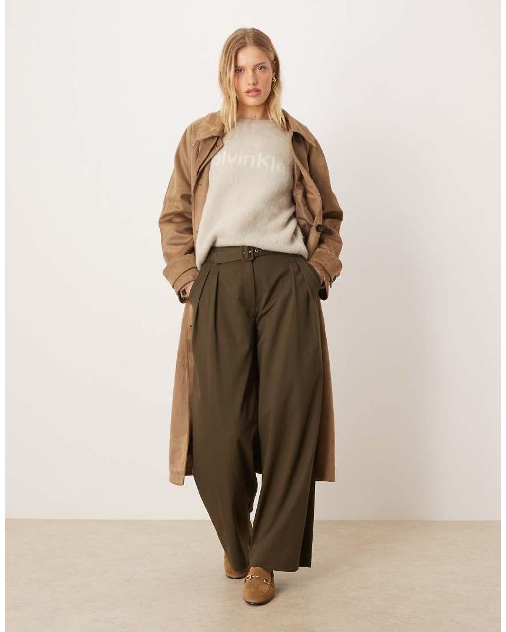 Calvin Klein Natural Alpaca Logo Jumper