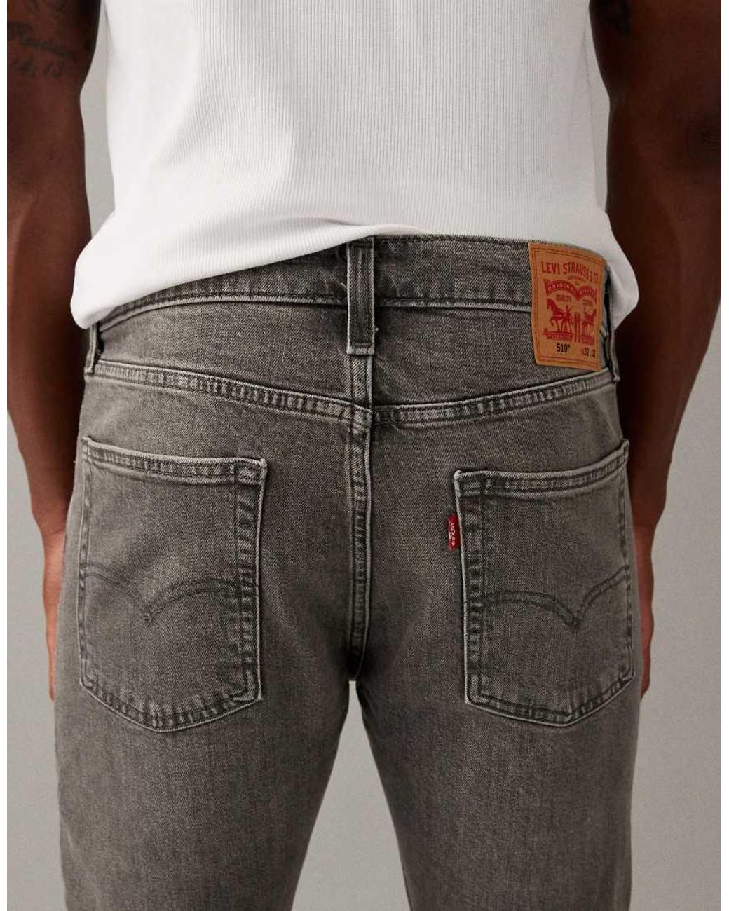 Levi's Gray 510 Skinny Jeans for men