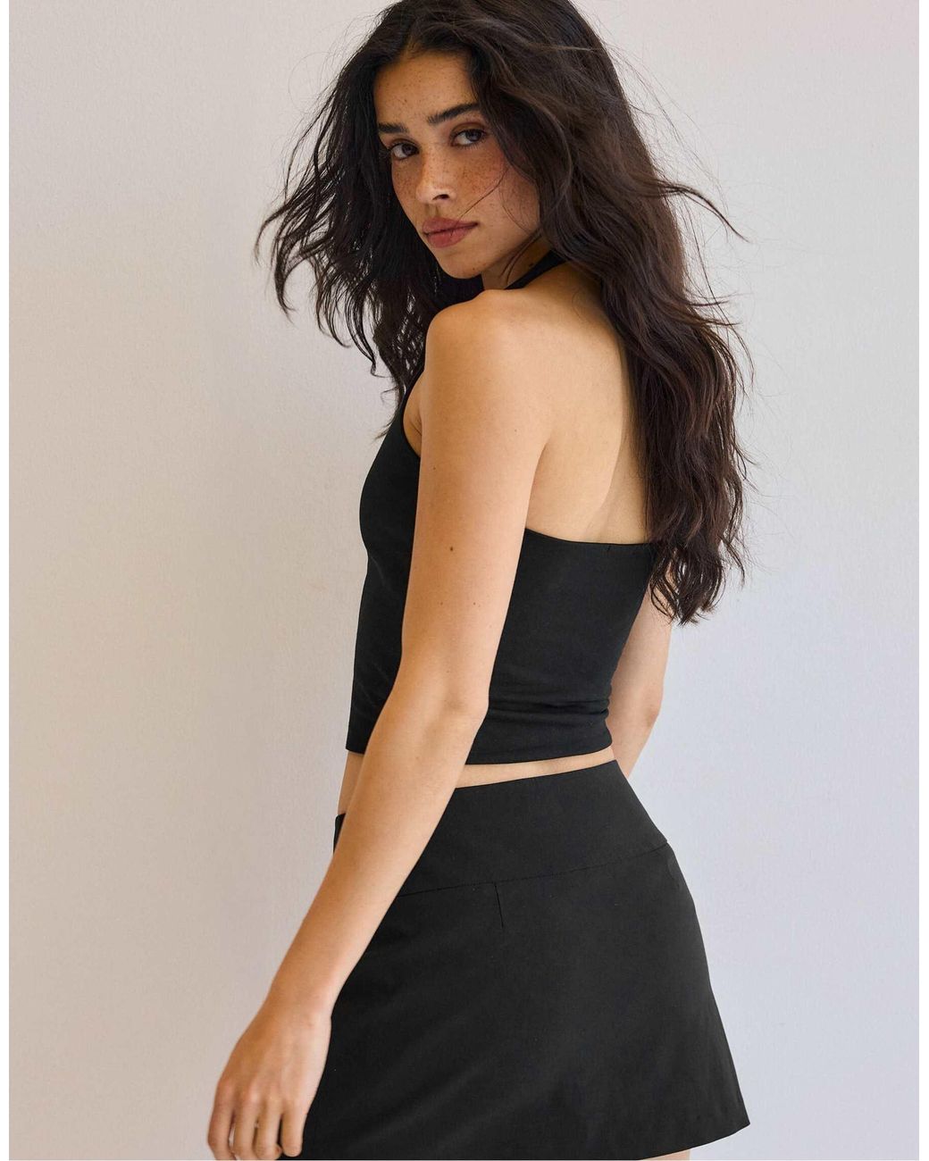 Stradivarius Black – mini-skort