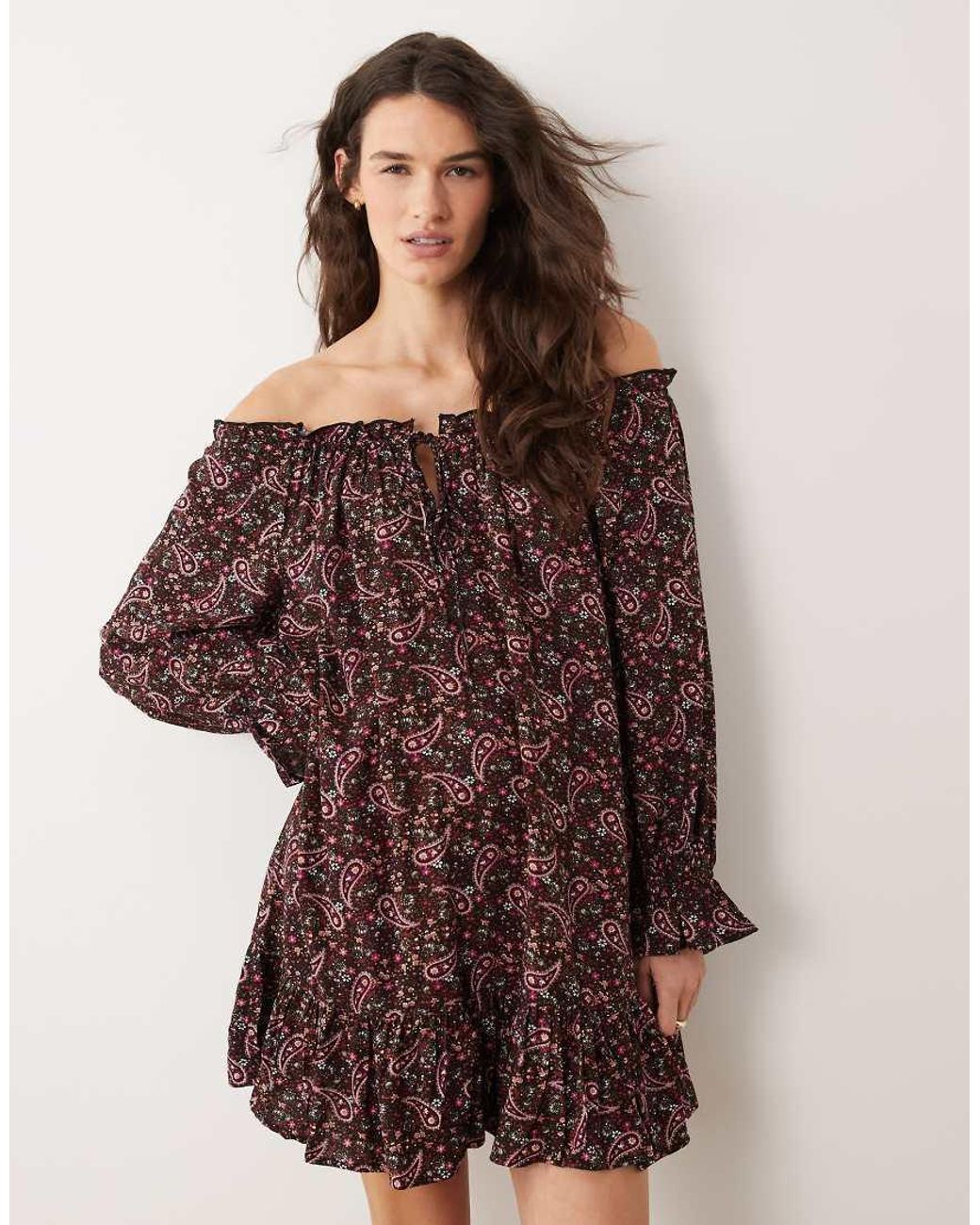 Miss Selfridge Purple Spun Smock Dress
