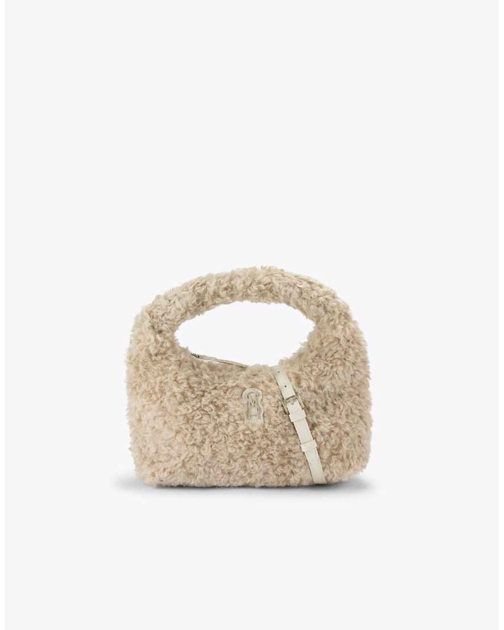Steve Madden White Fluffy Bag Cream Cross Body