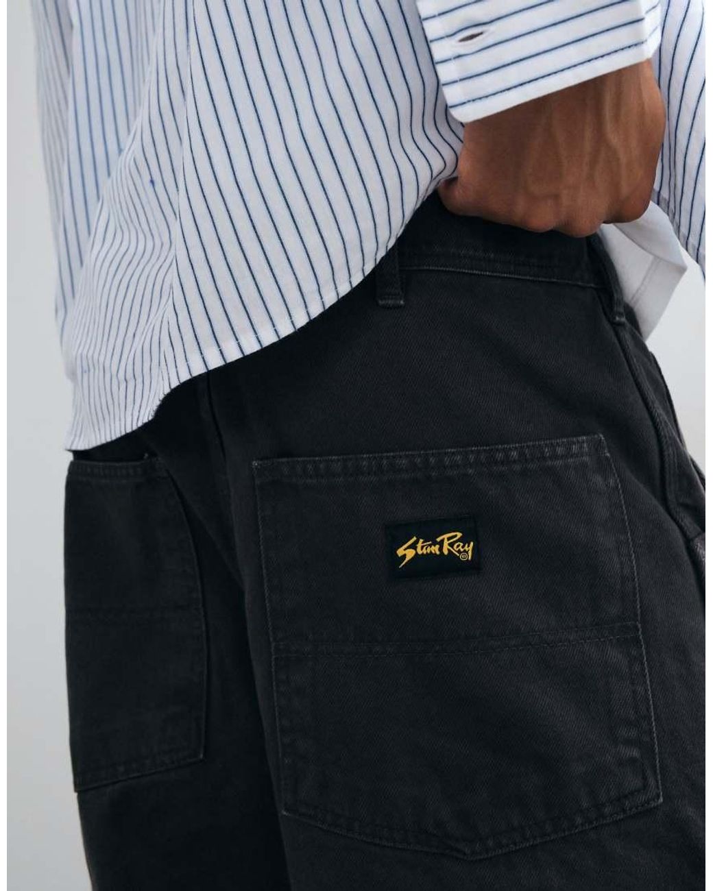 Stan Ray Blue Straight Leg Garage Trousers for men