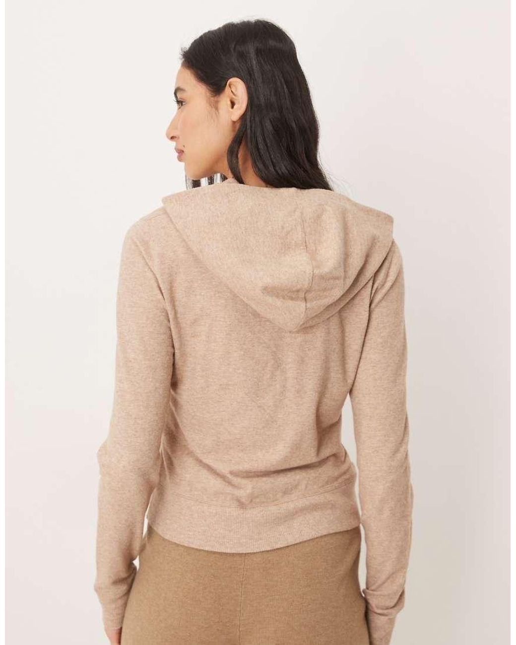 Abercrombie & Fitch Natural Zip Through Lounge Hoodie