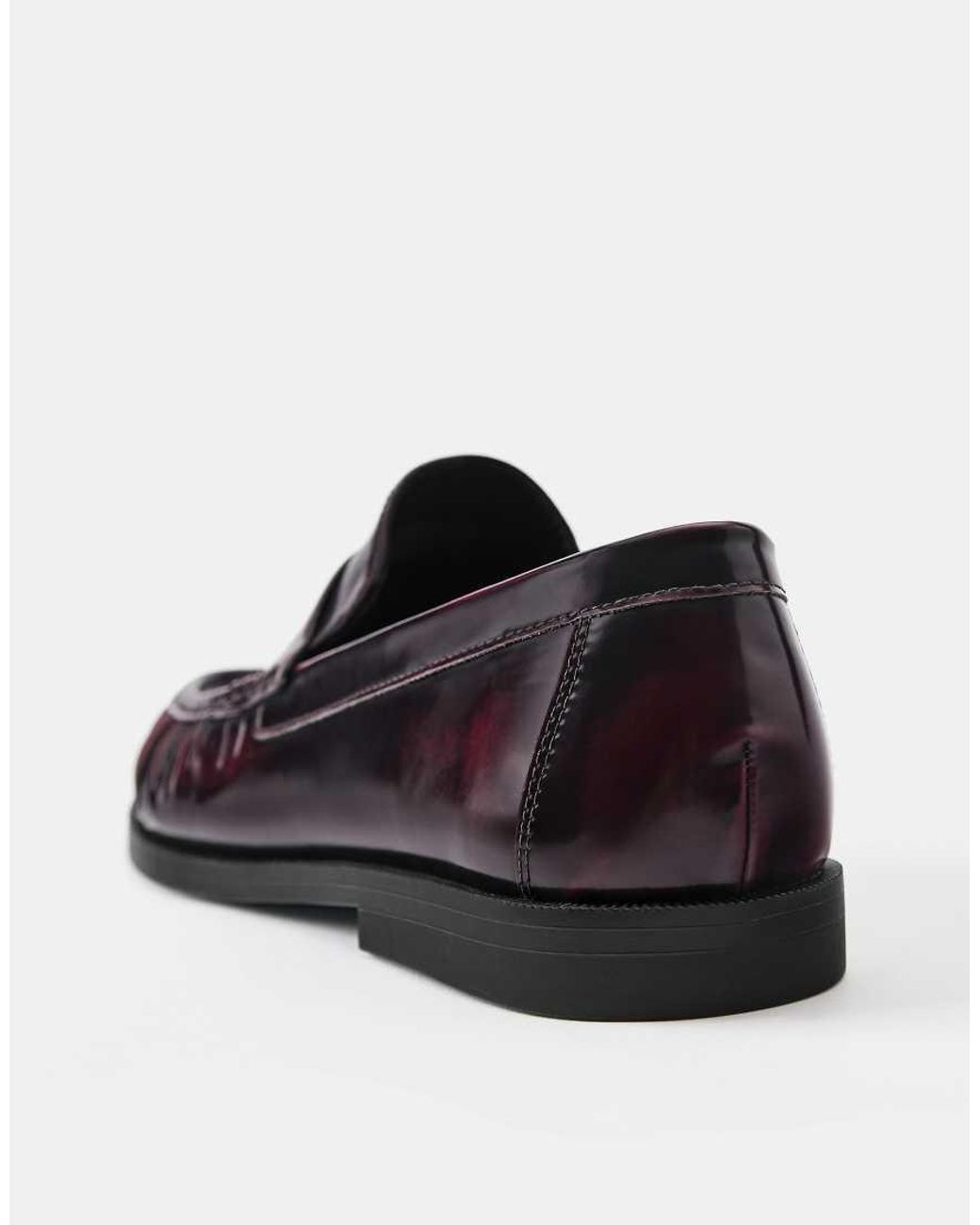 Pull&Bear Blue Gathered Loafers for men
