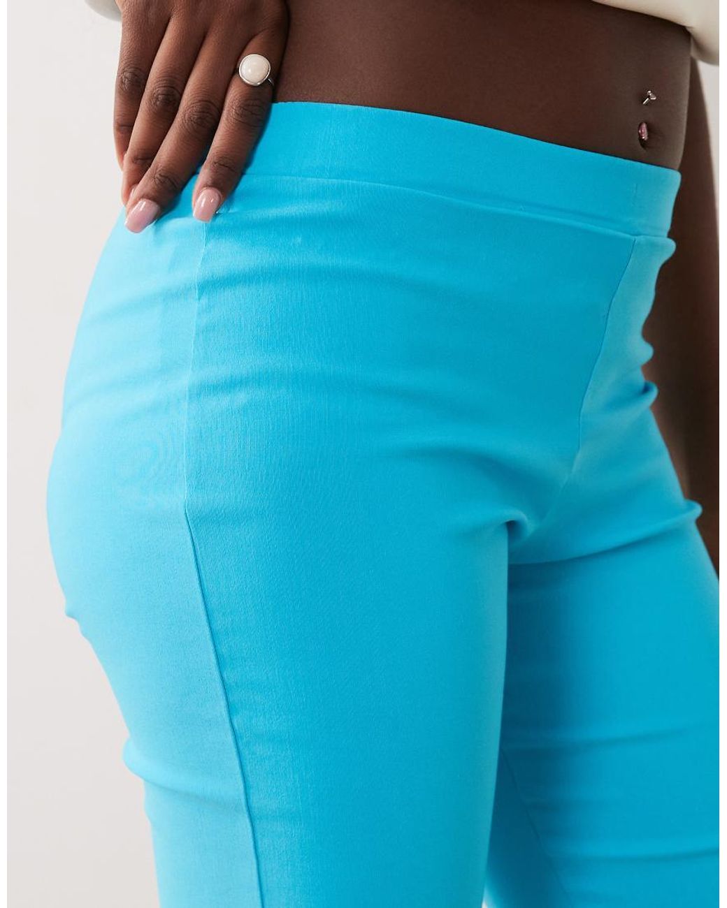 Miss Selfridge Blue Capri Trouser