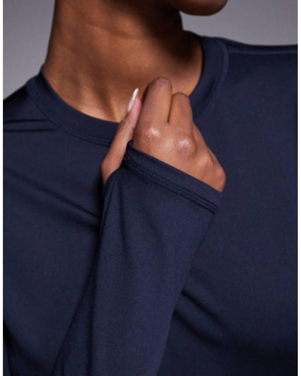 4505 Blue Icon Active Quick Dry Long Sleeve Running Top