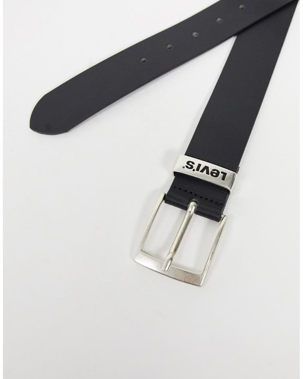 Levi's Black New Ashland Leather Belt for men