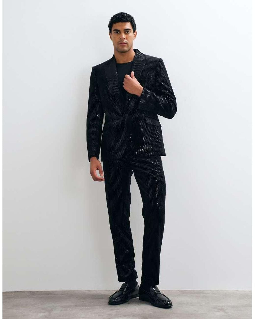 ASOS Blue Slim Suit Jacket for men