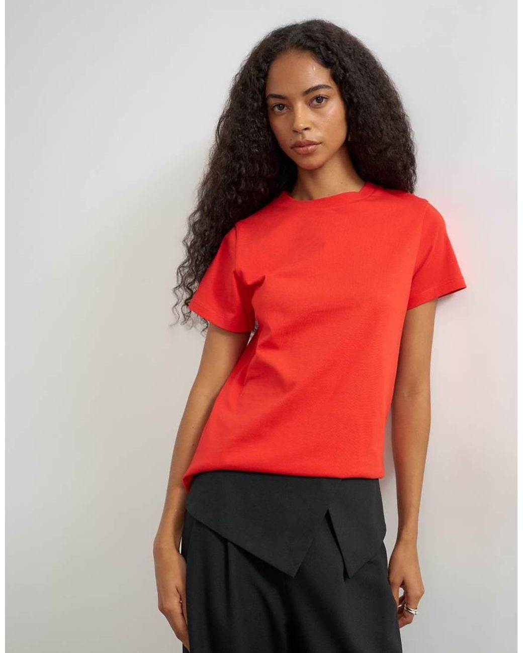 TOPSHOP Red Classic Tee
