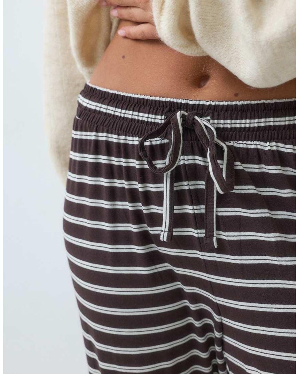 Only Petite Brown Wide Leg Trouser