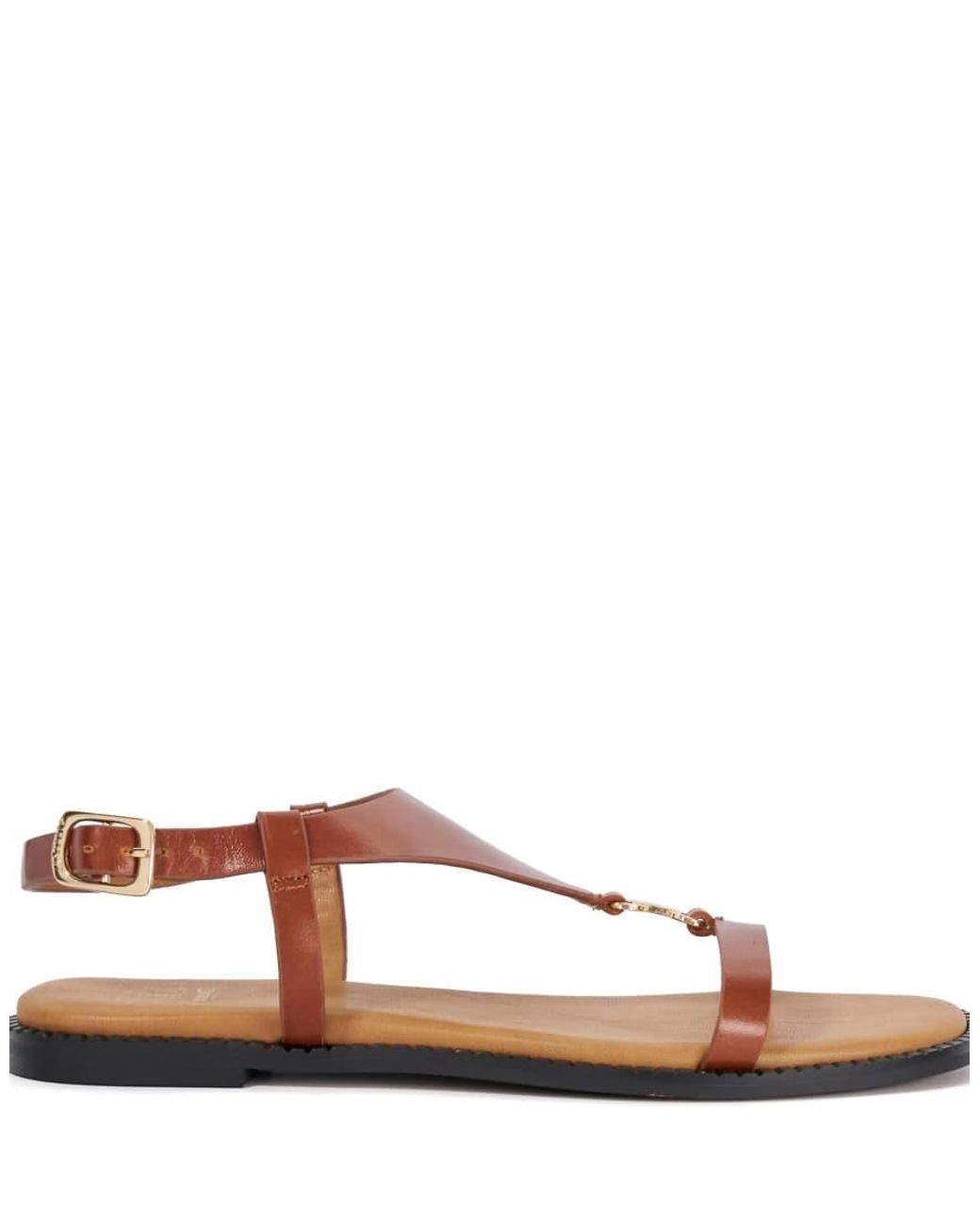 Dune Brown Laith Casual Sandals