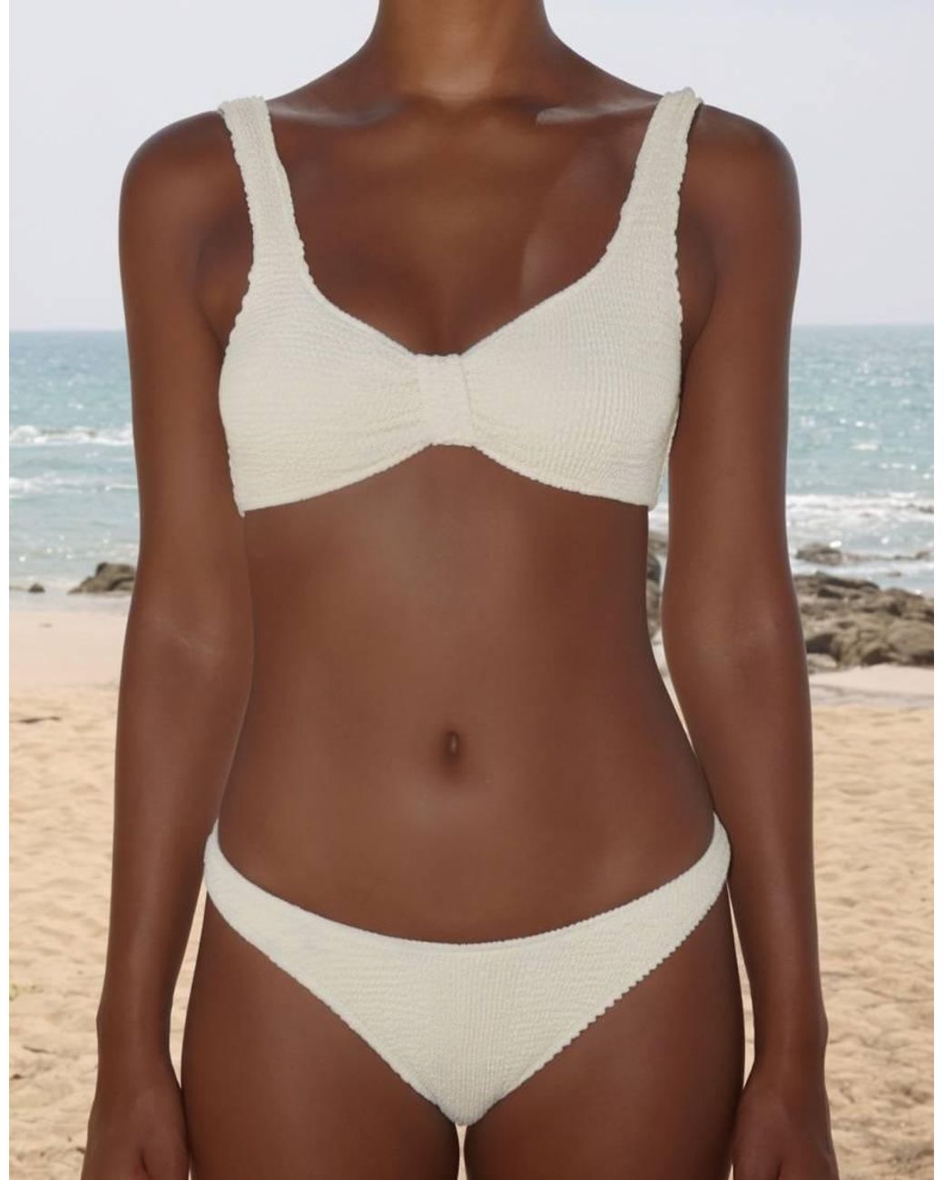 Moda Minx Natural Scrunch Fixed Full Brief Bikini Bottom