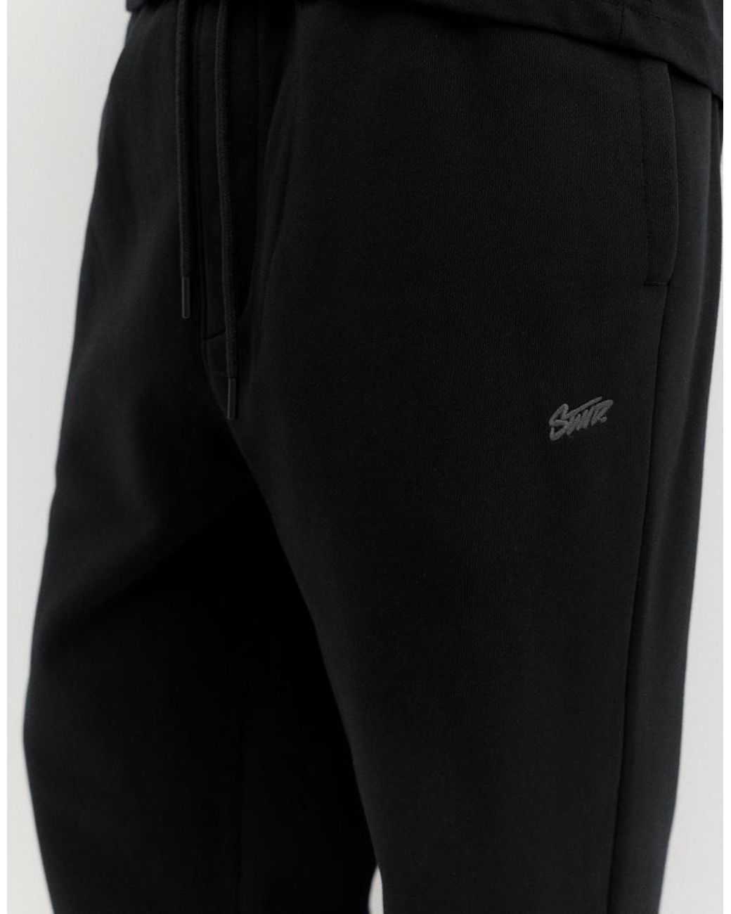 Pull&Bear Black Stwd joggers for men