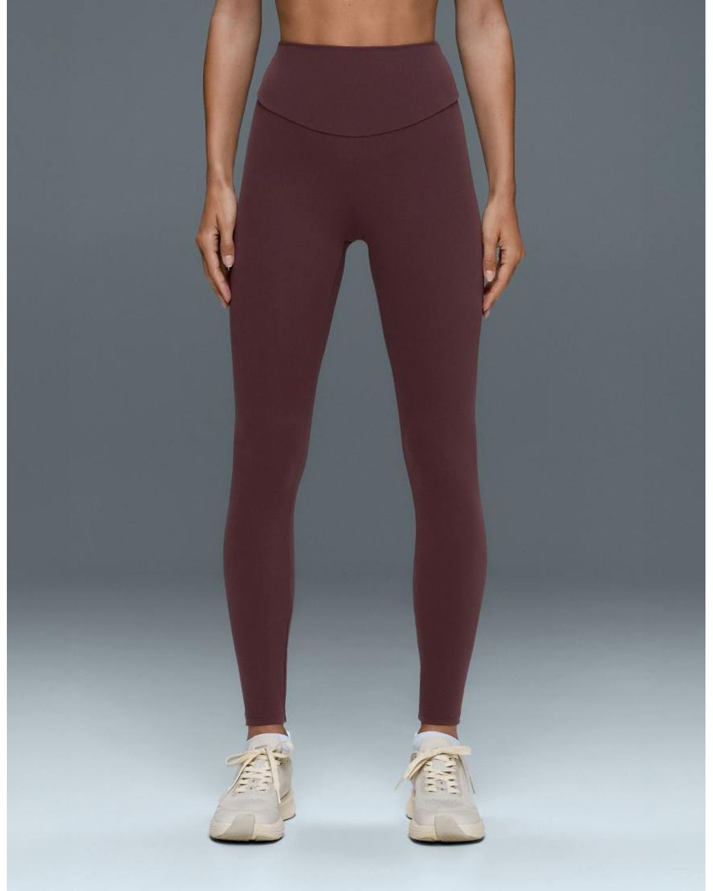 Oysho Gray Comfortlux High-waisted Ankle-length leggings