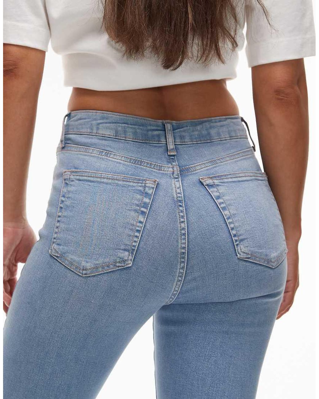 Topshop Hourglass Blue Jamie High Skinny Jean