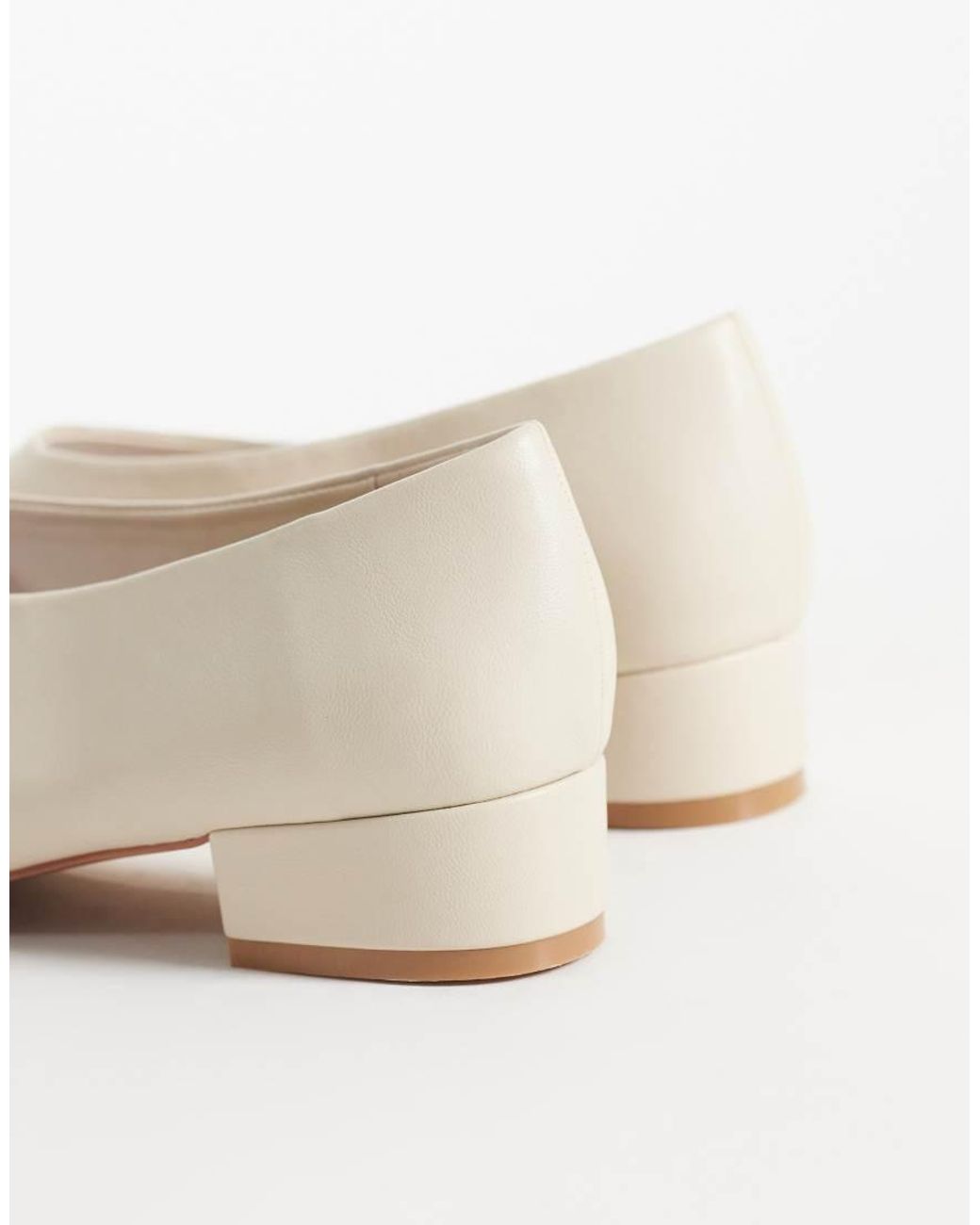 Glamorous Natural Heeled Slipper Shoes