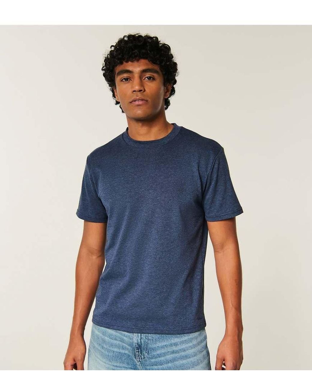 Hollister Blue Tall Relaxed Everyday Tee for men