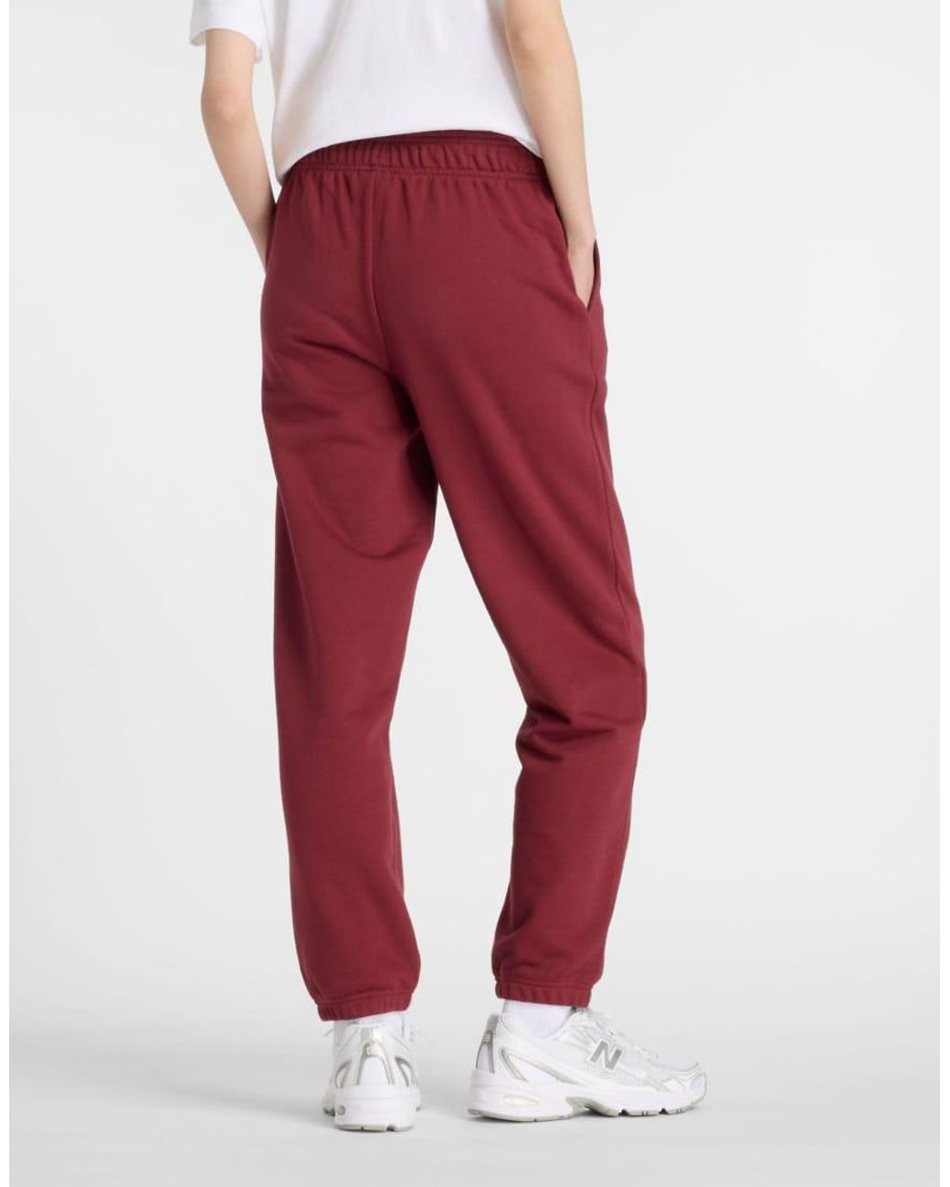 New Balance Red Sport Essentials French Terry Joggers