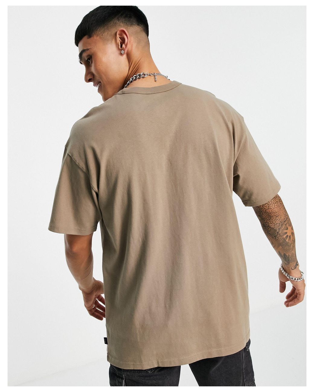 Premium Essential Oversized T-shirt in Brown for Men Lyst
