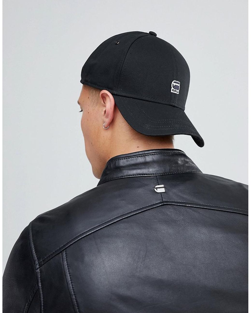 G-Star RAW Logo Cap in Black for | Lyst