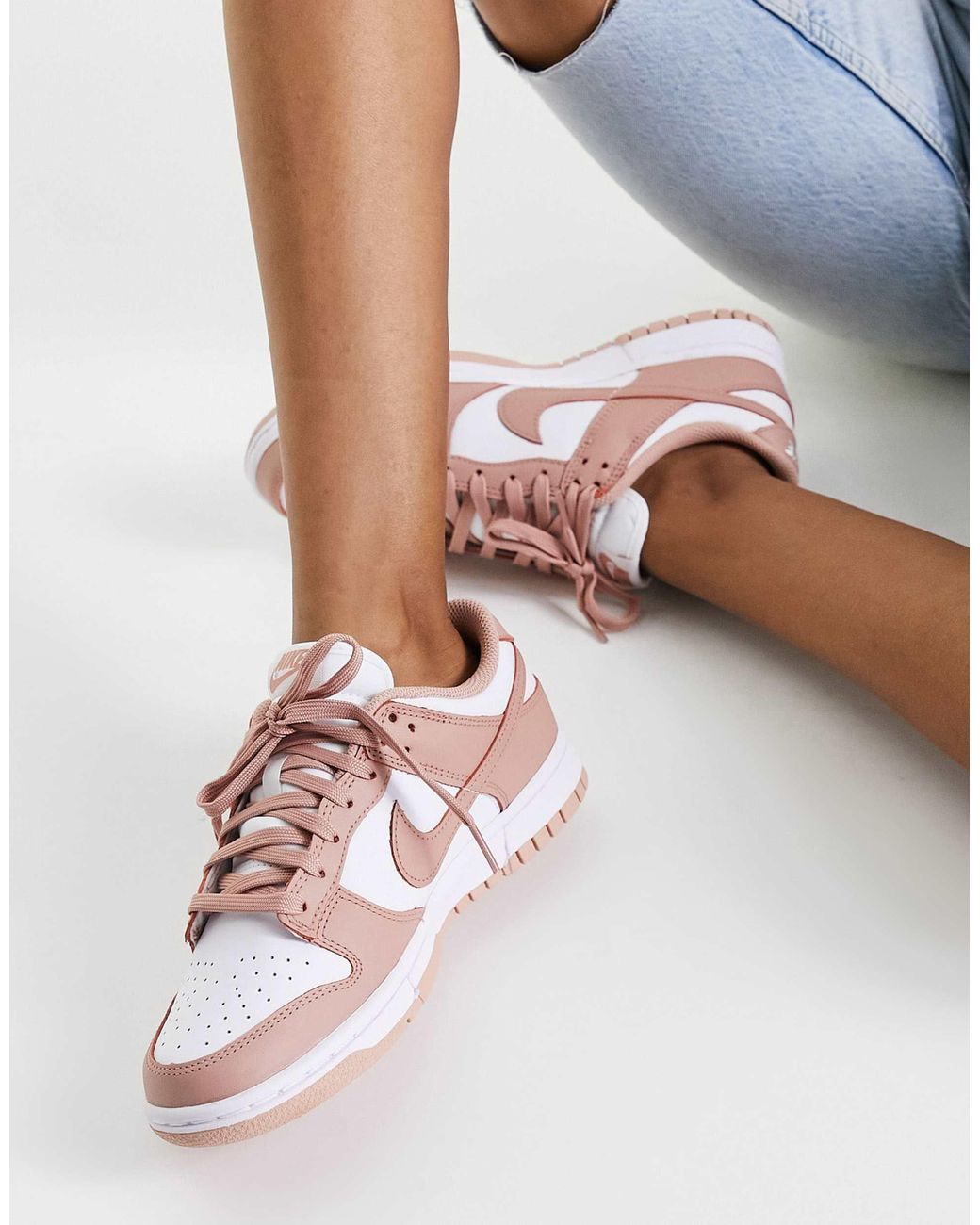 Nike White Dunk Low Sneakers