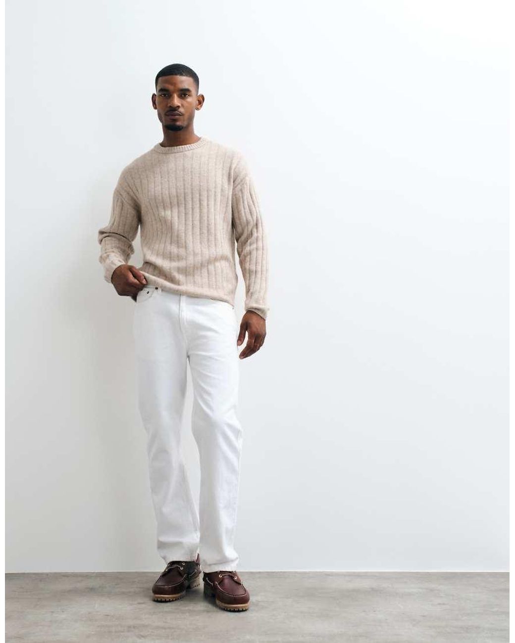 Jack & Jones Dikke Geribbelde Trui in het Multicolor voor heren