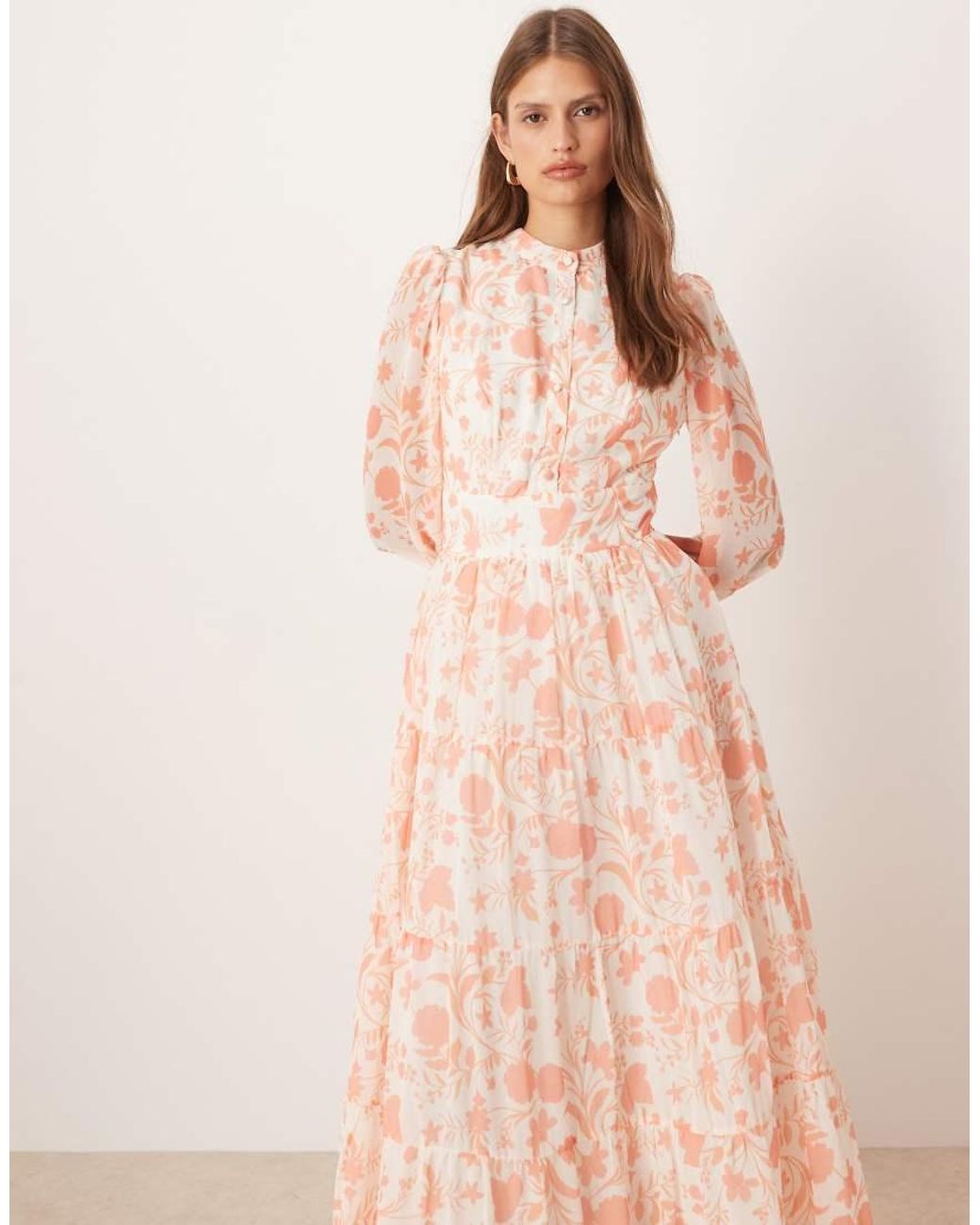 True Decadence Pink High-Neck Maxi Dress