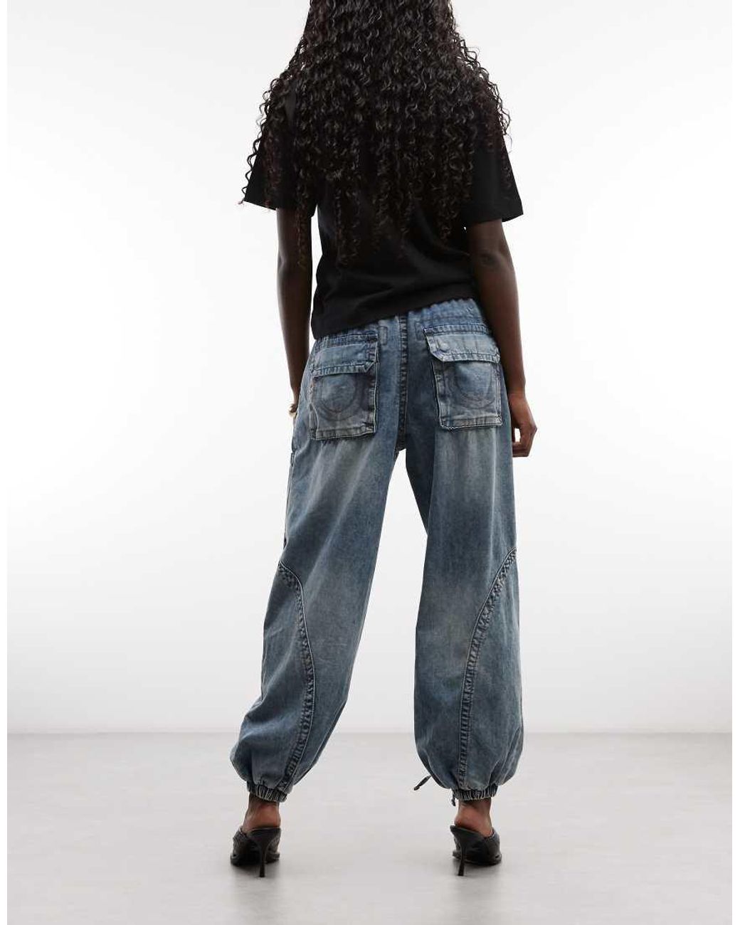 True Religion Blue baggy Denim Jeans