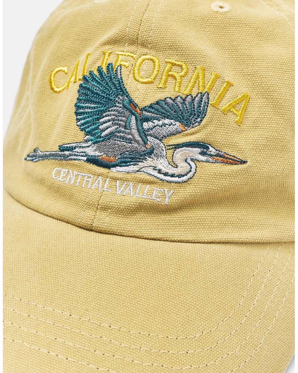 Pull&Bear Metallic California Embroidered Cap for men