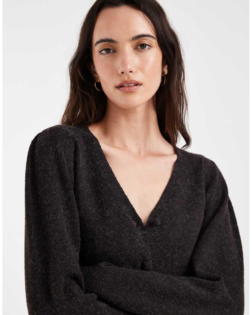Vero Moda Black V Neck Knitted Cardigan