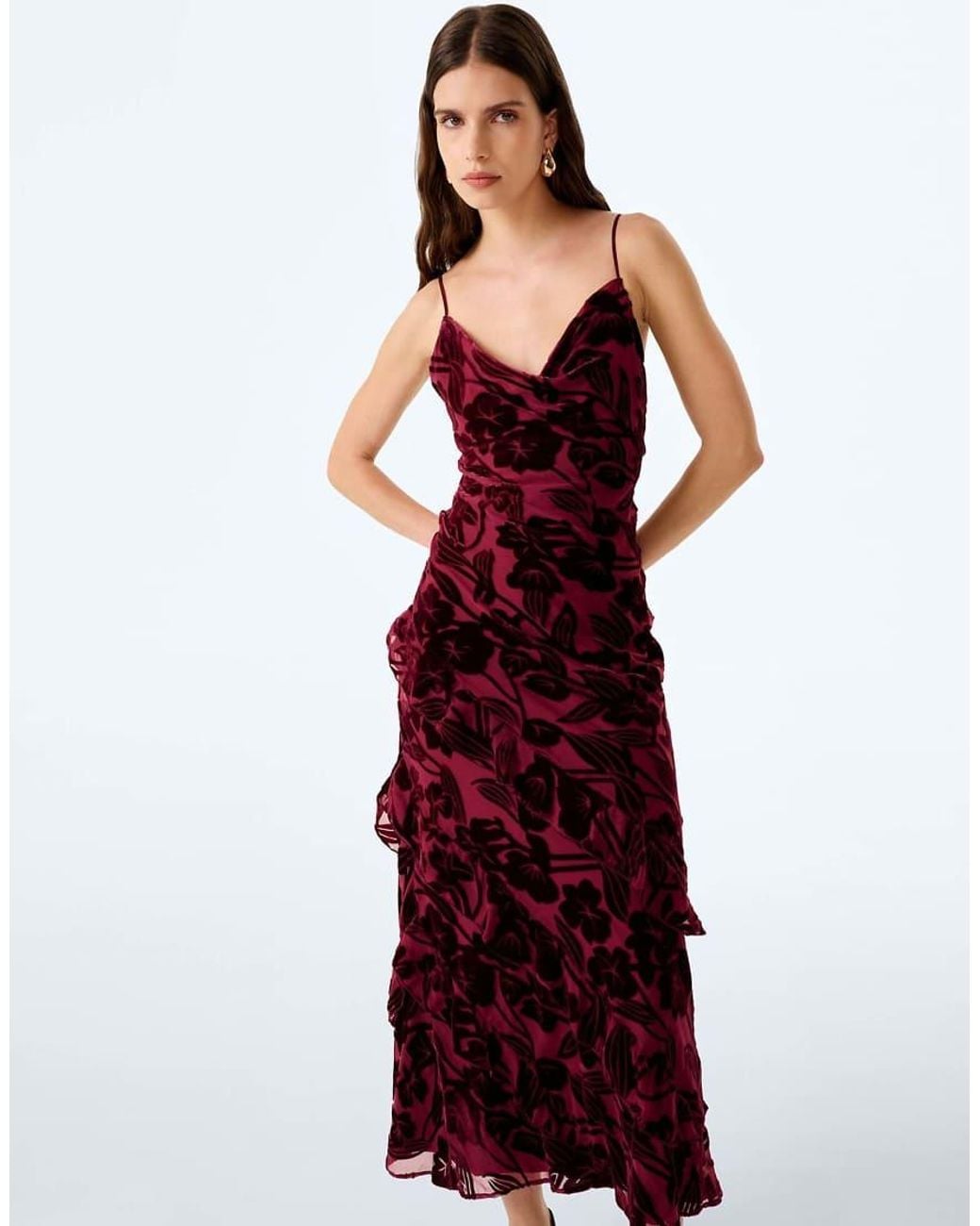 OMNES Red Taylor Dress