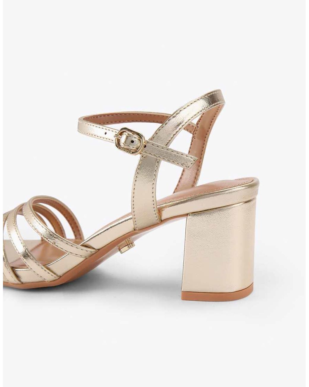 Carvela Kurt Geiger White Motto Block Wf Heeled Sandals