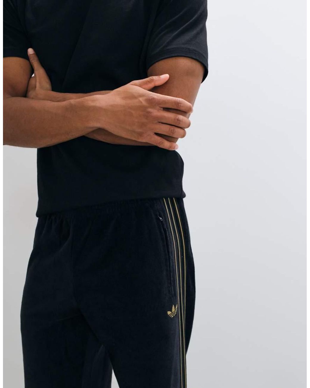 Adidas Originals Blue Firebird Velour Track Pants