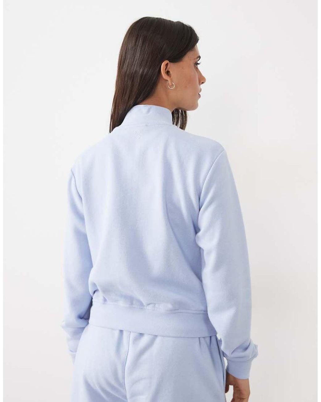 4505 Blue Y2k Lightweight Studio Track Jacket With Zip Pockets