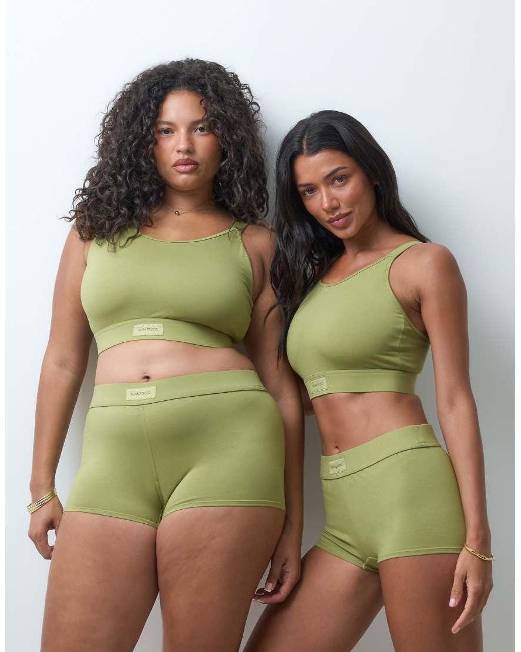RIEN STUDIO Green Conna Fuller Bust Bralette Top