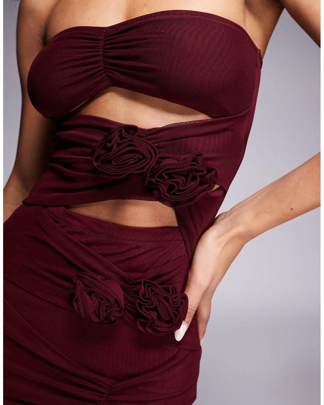 SIMMI Purple Richmond Corsage Maxi Dress