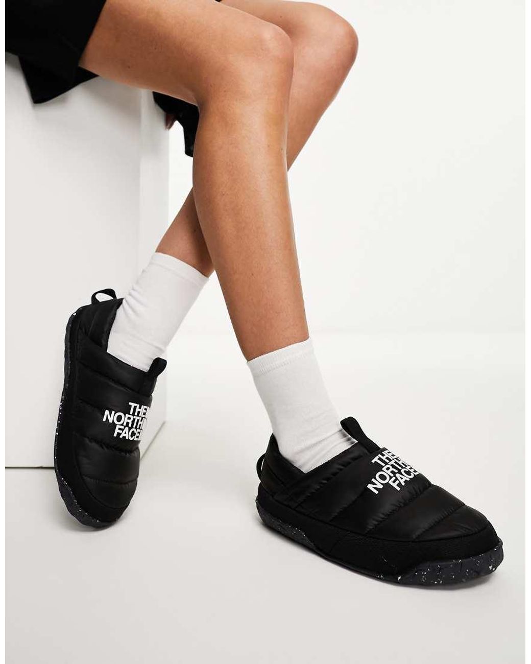 The North Face Black Nuptse Down Insulated Mules